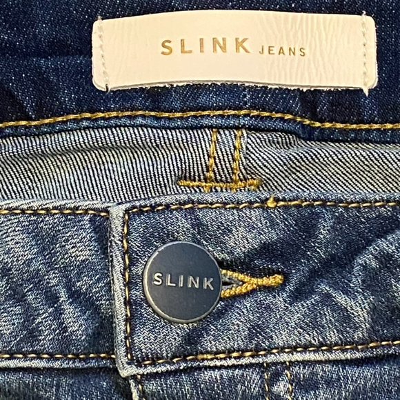 NWT SLINK JEANS frayed denim curvy fit Laura shorts SIZE 16 - Picture 4 of 9